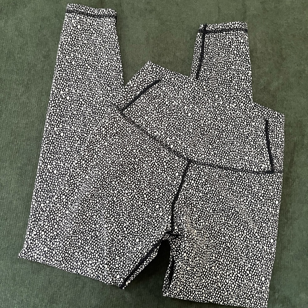Varley Leopard Cheetah Animal Print - Luna Legging - High Rise 7/8 - Size Small